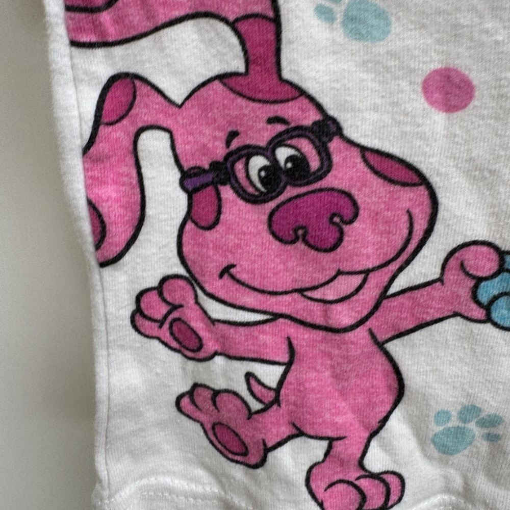 Nickelodeon 3T Girls Blues Clues Clued In Short Sleeve Tee shirt Pajama Top - Picture 2 of 6